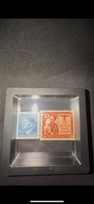 x2 Third Reich Nazi Germany Hitler Stamps