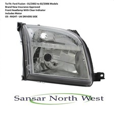 For Ford Fusion - Drivers Front Headlamp Headlight O/S RIGHT 2002 to 2006