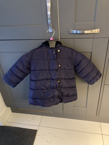 Jacadi toddler lined navy coat