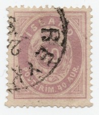 Iceland 1882 40a perf - 1882-98,