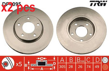 X2 PCS L&R SIDES DF4095 BRAKE