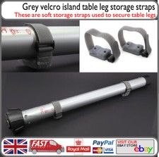 Grey island table - table, leg