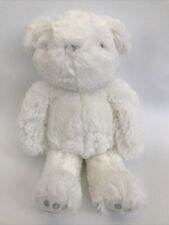 NEXT White Teddy Bear 10" Soft Toy - Silver Eyes Nose Feet Birth+  Replacement