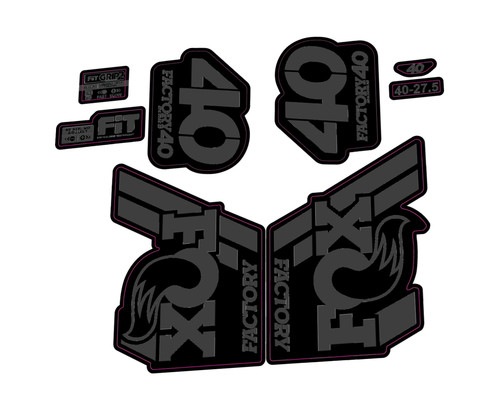 Fox fork decal kit sticker - fox,