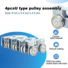 4Pcs 4 Wheels Roller Electric