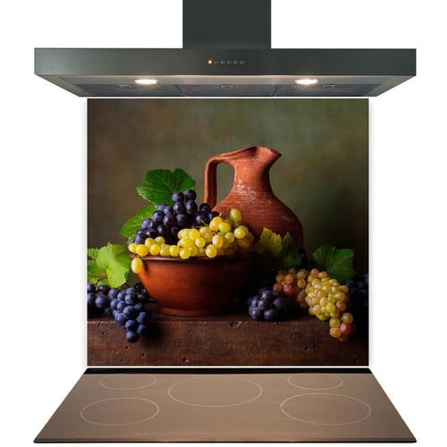 Glass splashback for kitchen - glass,