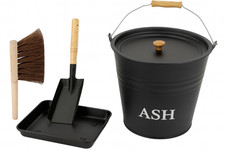 12l metal ash bucket pan - metal,