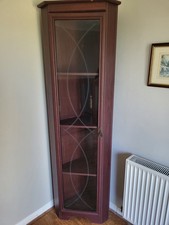 Vintage Tall Wooden/Glass