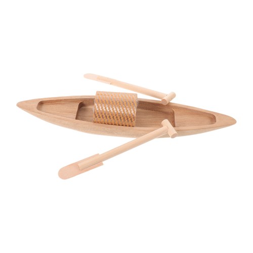4pcs mini wood canoe - 4pcs,