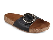 HAFLINGER Slide Sandals Round Buckle Gina