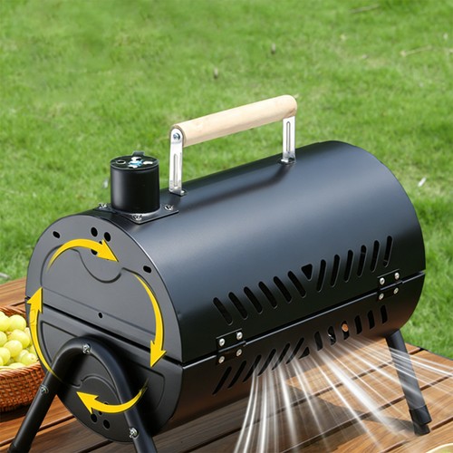 Portable barrel charcoal - portable, grill