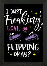 Flipping Pinball Gift Framed