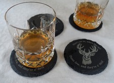 Slate coasters, set of 4