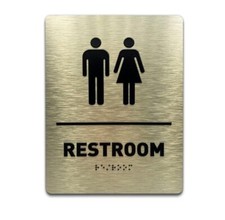 Unisex Bathroom Sign by GDS -