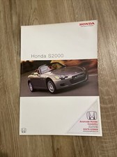 Honda S2000 Uk Sales Brochure 2002 MINT