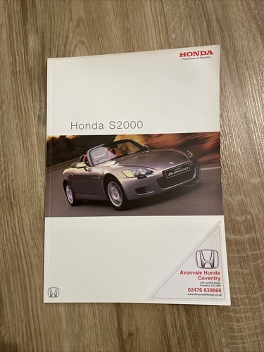 Honda s2000 sales brochure - s2000,