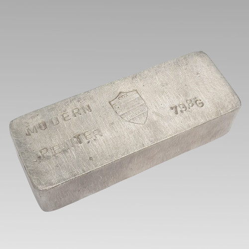 Vintage modern pewter - vintage, ingot