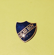 School-University Enamel HEAD BOY Pin Badge Vintage 1960s