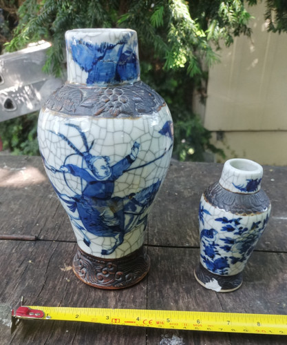 Antique chinese vases damaged - vases,