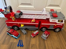 PAW Patrol Playset Lights & Sounds Ultimate Fire Truck BUNDLE with figures etc