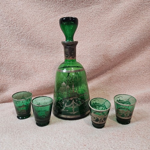 Vintage venetian emerald - vintage, green