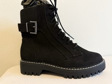PRIMARK LADIES BLACK SUEDE