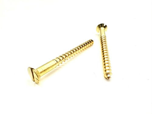 Solid brass wood screws - wood,