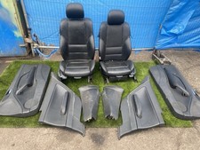 2003 BMW 3 SERIES E46 COUPE BLACK LEATHER INTERIOR SEATS MANUAL M SPORT