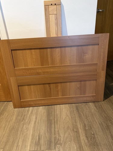 Walnut colour drawer front set - walnut,