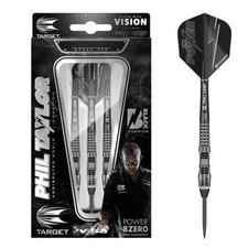 Target Darts Phil Taylor Power 8 Zero 4 Black 80% Tungsten Steel Tip Darts
