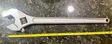 ARMSTRONG ADJUSTABLE WRENCH 24" 610 MM 28-424 U.S.A. STEEL Heavy Duty Excellent