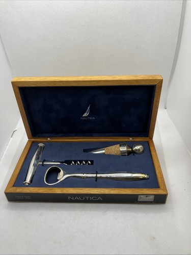 Nautica walnut wine gift box - walnut,