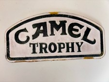 Camel Trophy Small Cast Iron Sign Great For Man Cave Garage Or Workshop
