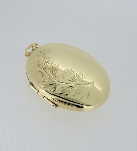 Large 9ct gold floral - gold,