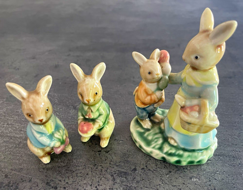 Set ceramic rabbit - 3,