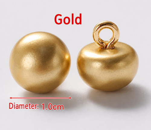 Gold 20pcs 10mm half dome - 20pcs,