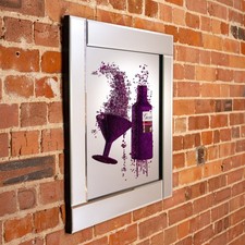 Bar Mirror  picture 3D glitter