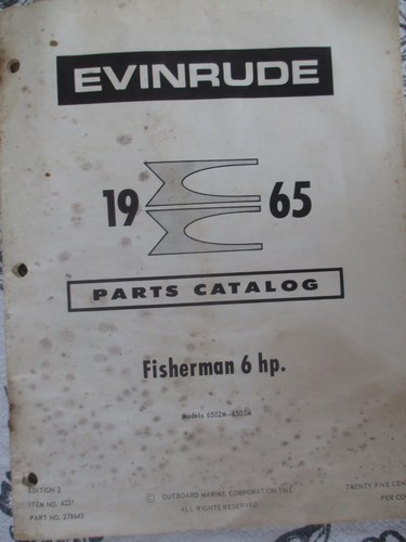 Evinrude 1965 parts - evinrude, catalog