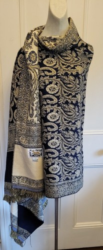 Woven egyptian paisley shawl - paisley,