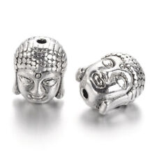 20pcs Tibetan Silver Buddha Head Spacer Bead Charm 11mm UK