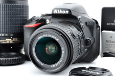 [Near Mint sc:8898 (9%)] Nikon D5600 DSLR w/18-55mm 55-200mm from Japan #2316