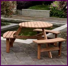 Round Picnic Table Outdoor