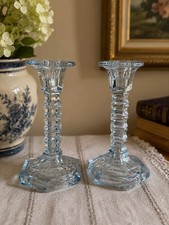 VTG Pair Blue Glass