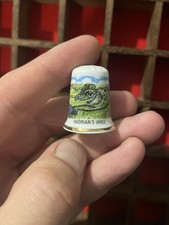 Vintage The National Trust Hadrians Wall Bone China Collectible Thimble Gift