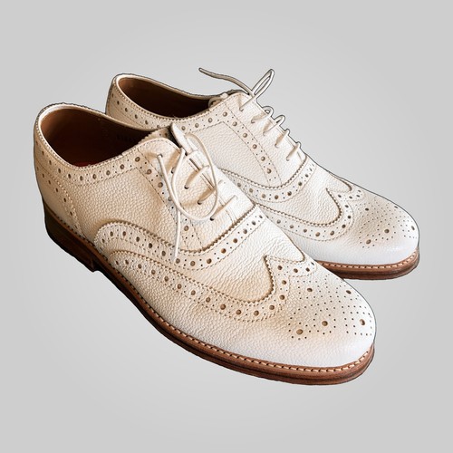 Grenson cream wingtip - grenson,