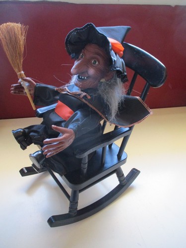 Halloween rocking chair witch - halloween,