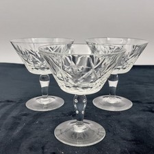 Vintage cut glass champagne - glass,