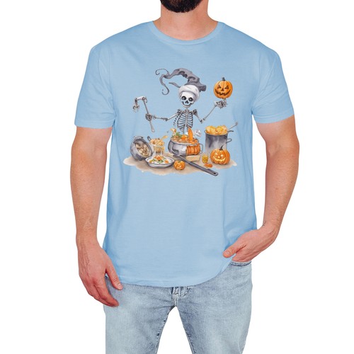 Funny skeleton chef mens - skeleton,