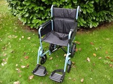 Days Escape Lite Lightweight Folding Transit Wheelchair – Blue, Excellent Cond