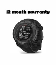 Garmin Instinct 2X Solar Rugged GPS Smartwatch- Black - Boxed - Very Good